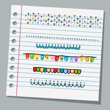 defter kağıt sınırları çocuk çizimleri