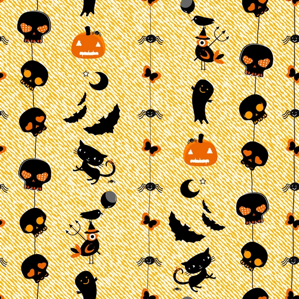 Halloween seamless pattern — Stock Vector