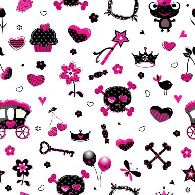 agresif stili Prenses seamless modeli