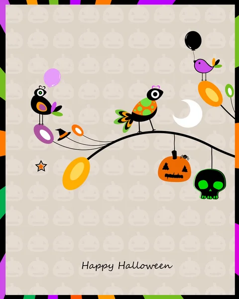 Carte Halloween — Image vectorielle