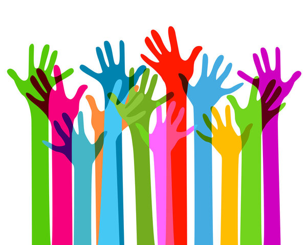 Hands together, no transparency