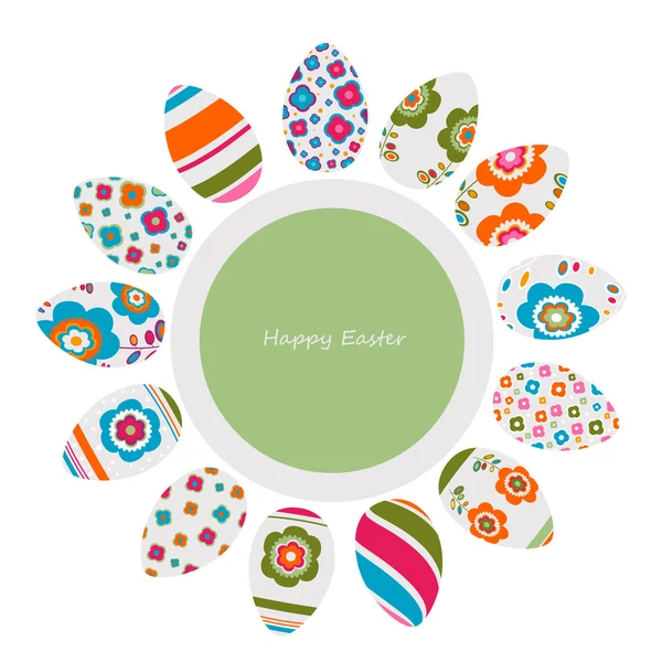 Colorful easter eggs — Stock Vector