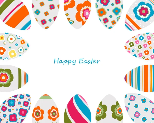 Easter eggs frame — Stock Vector