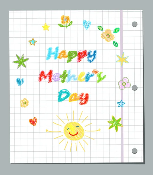 Happy mothers day — Stock Vector