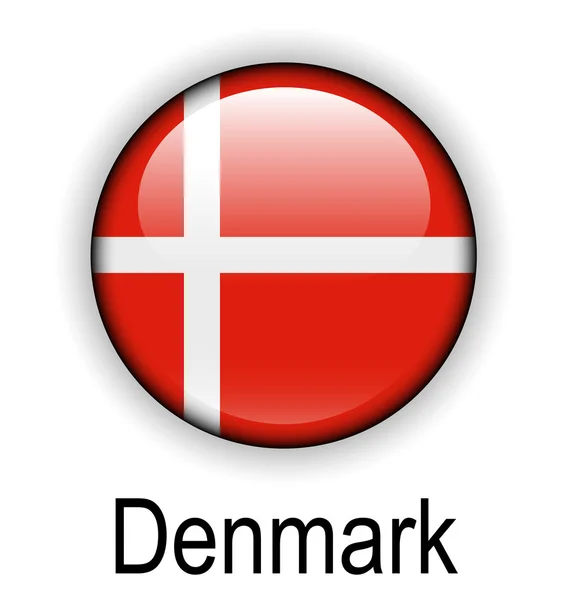 Drapeau du Danemark — Image vectorielle
