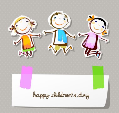 Happy childrens day clipart