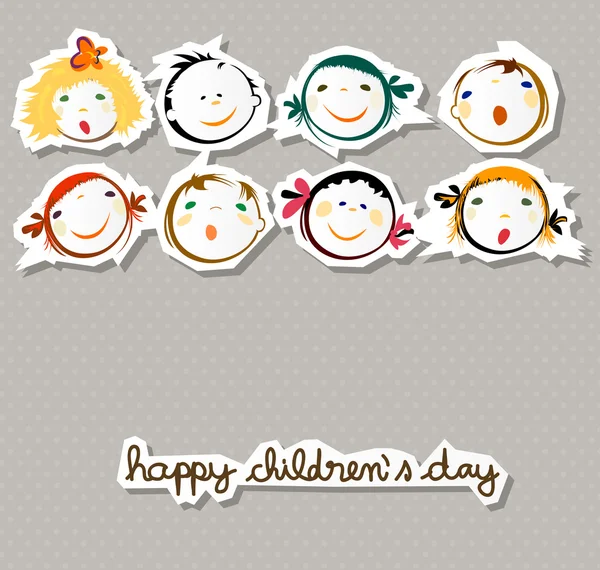 Bonne journée pour les enfants — Image vectorielle