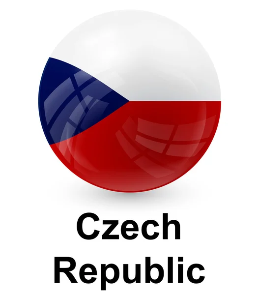 Republika Czeska państwa bandery — Wektor stockowy