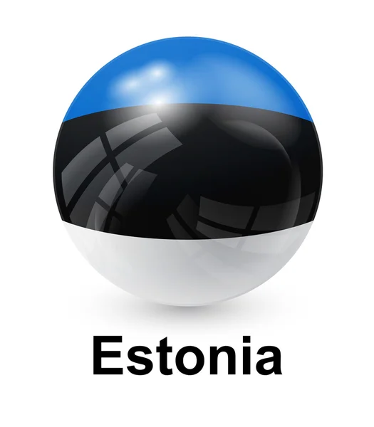 에스토니아 상태 플래그 — 스톡 벡터