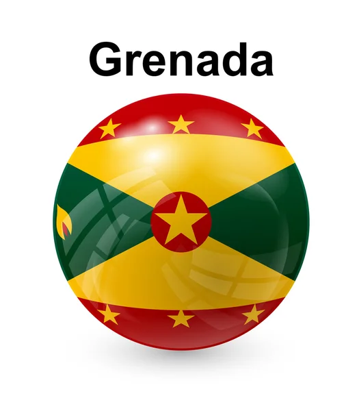 Bandiera di stato grenada — Vettoriale Stock