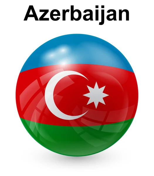 Azerbaycan resmî bayrak — Stok Vektör