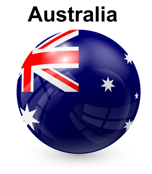 澳大利亚官方旗 — 图库矢量图片