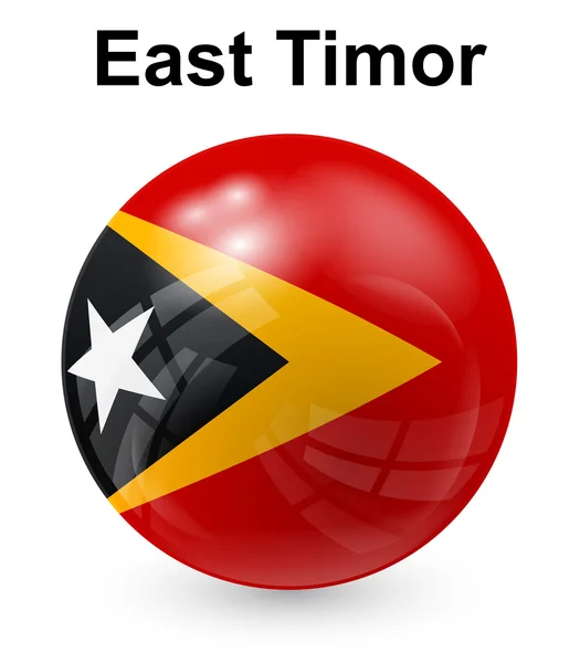 Východní timor oficiální státní vlajka — Stockový vektor