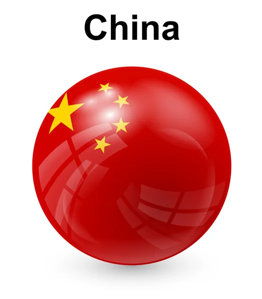 China offizielle Staatsflagge — Stockvektor