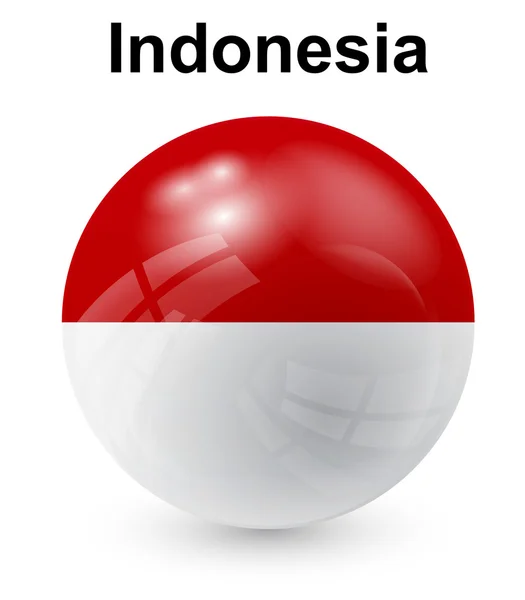 Indonésia bandeira oficial do Estado — Vetor de Stock