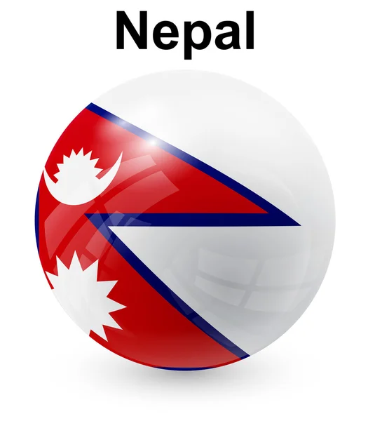 Nepal bandera oficial del estado — Vector de stock