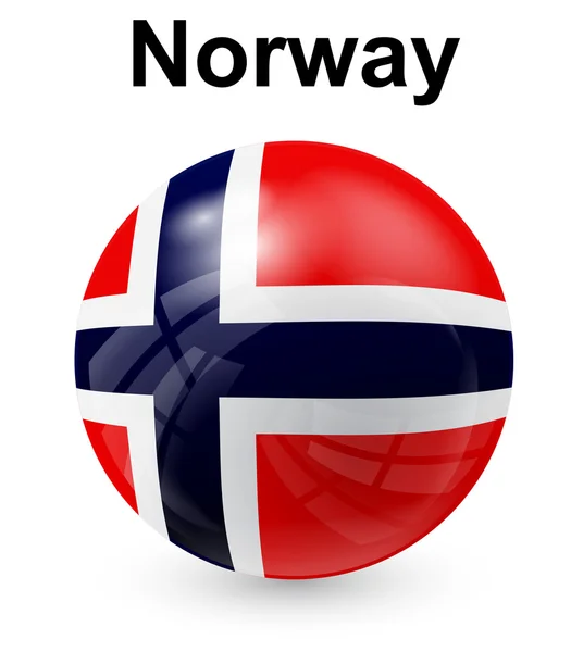 Drapeau de l'État officiel norway — Image vectorielle