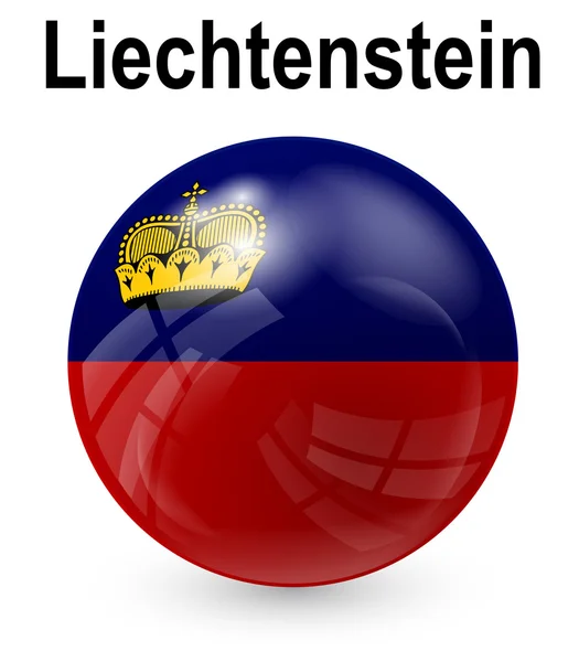 Drapeau officiel de l'État du Liechtenstein — Image vectorielle