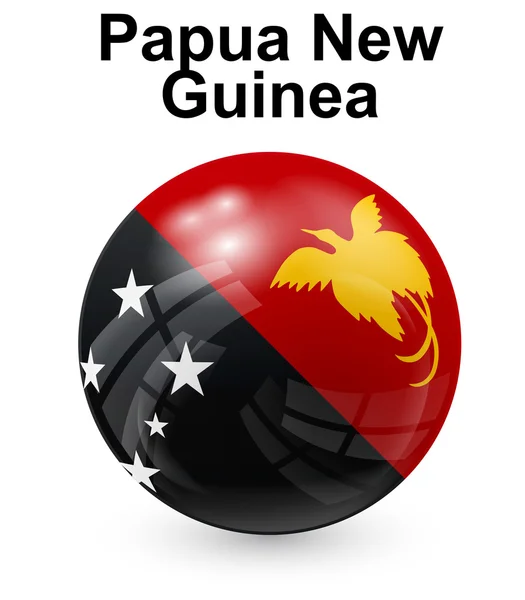 Papouasie nouveau drapeau officiel de l'État de Guinée — Image vectorielle
