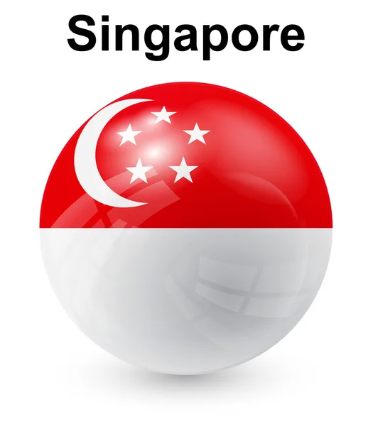 Singapore official state flag — Stock Vector