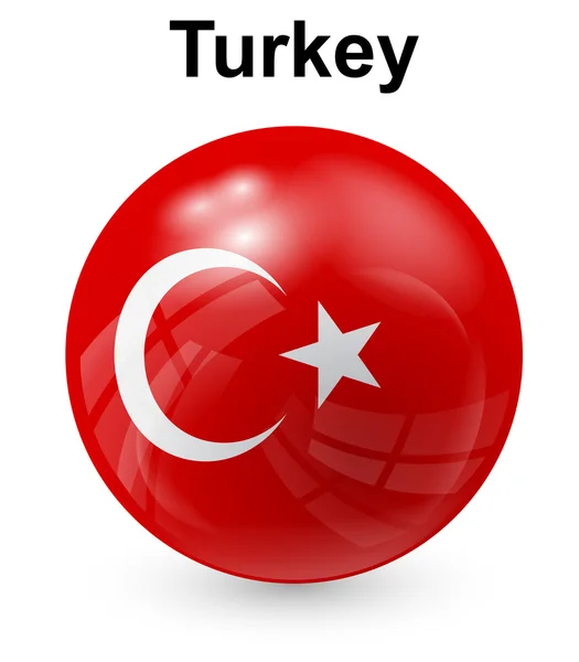 Turkey official state flag — Stock Vector