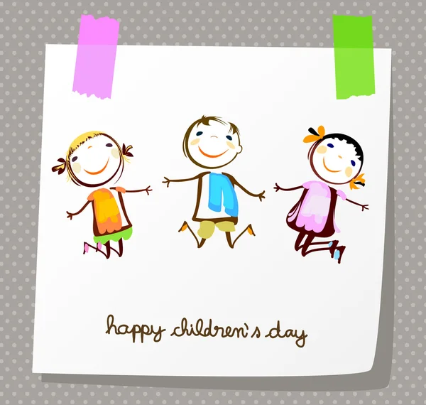 Bonne journée pour les enfants — Image vectorielle
