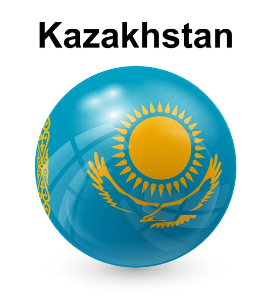 Kazakhstan drapeau officiel de l'État — Image vectorielle