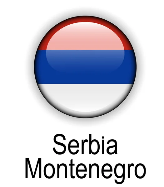 Servië montenegro officiële vlag — Stockvector