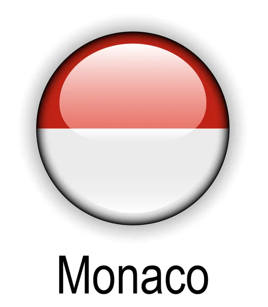 Bendera resmi negara monaco - Stok Vektor