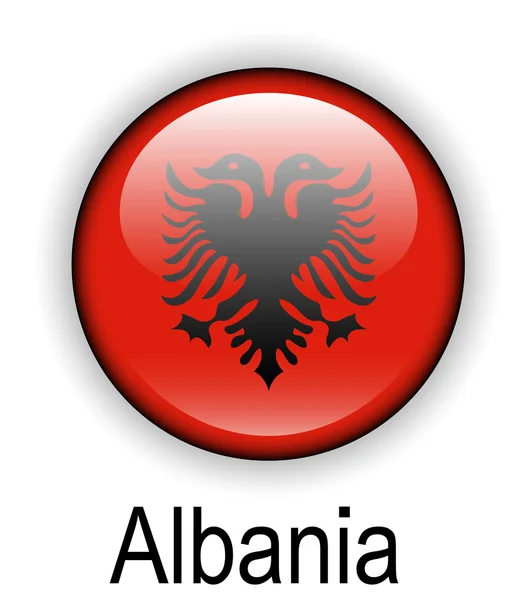 Albania bandera oficial del Estado — Vector de stock