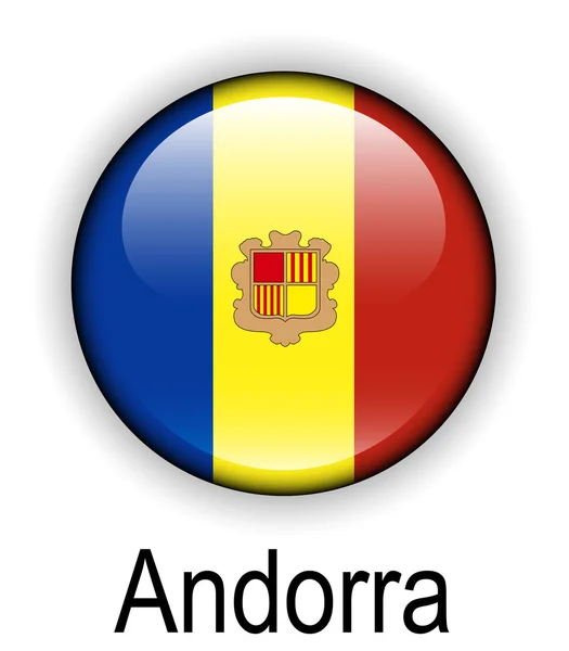 Andorra offizielle staatliche flagge — Stockvektor
