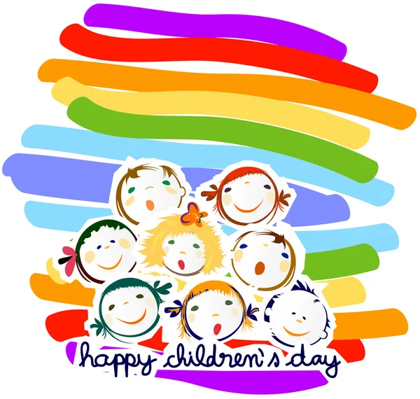 Happy children — Stock Vector