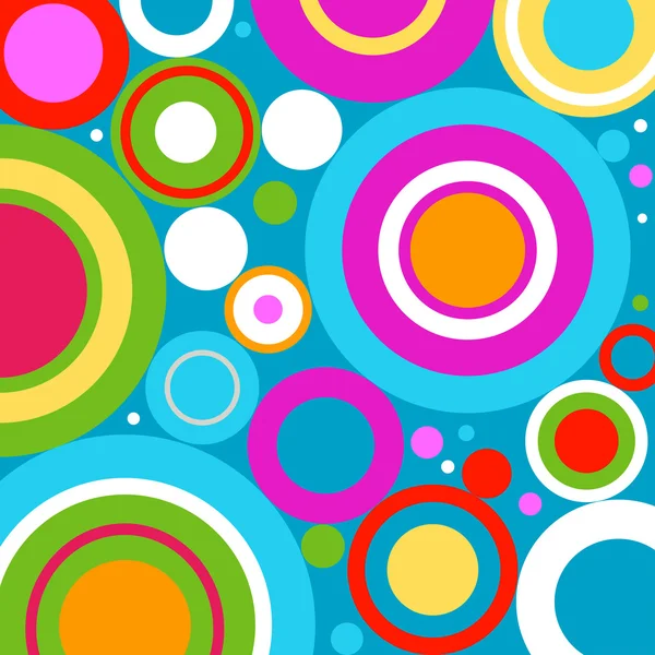 Retro circles — Stock Vector