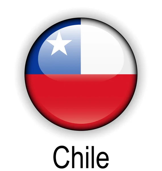 Şili topu bayrak — Stok Vektör