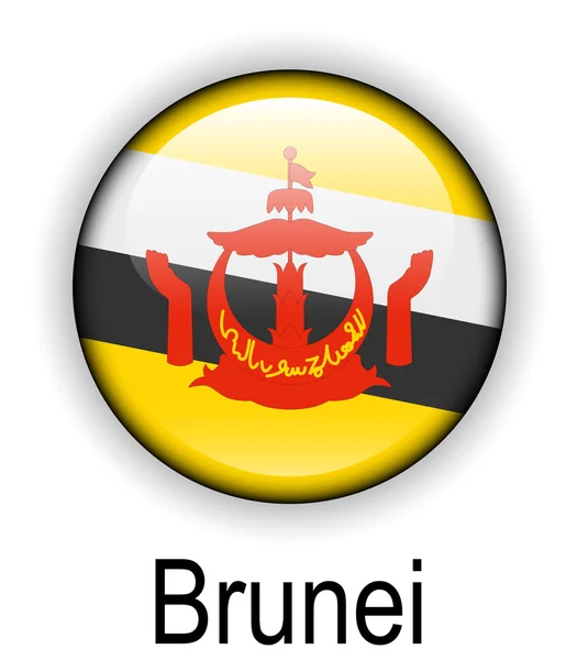 Brunei offizielle Staatsflagge — Stockvektor