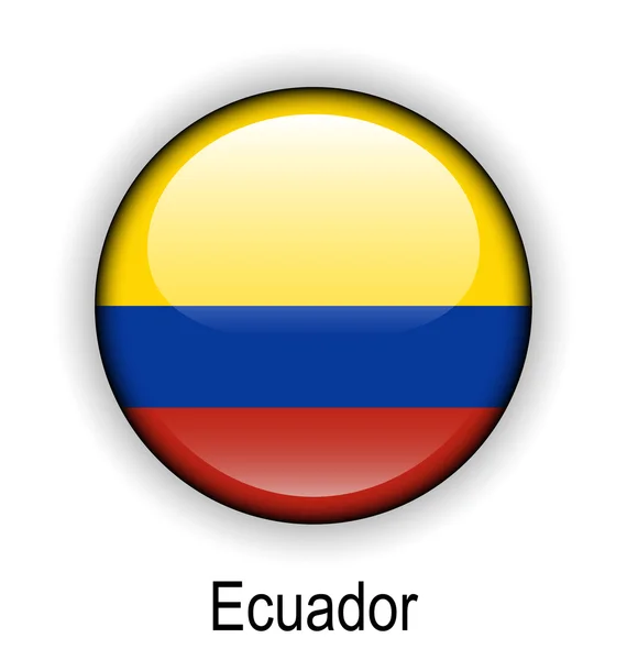 厄瓜多尔球标志 — 图库矢量图片