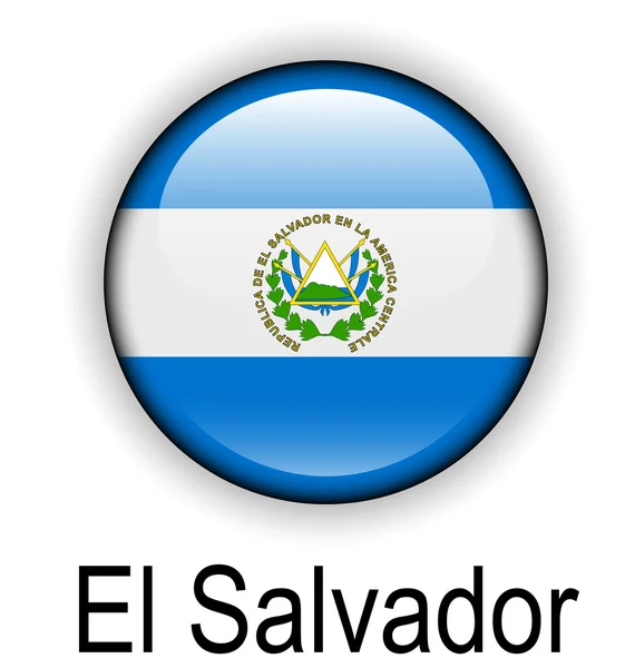 Flaga Salwadoru piłka — Wektor stockowy