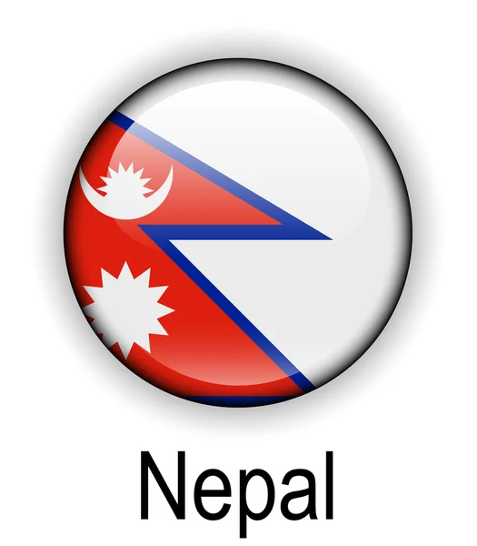 Nepal bandera oficial del estado — Vector de stock