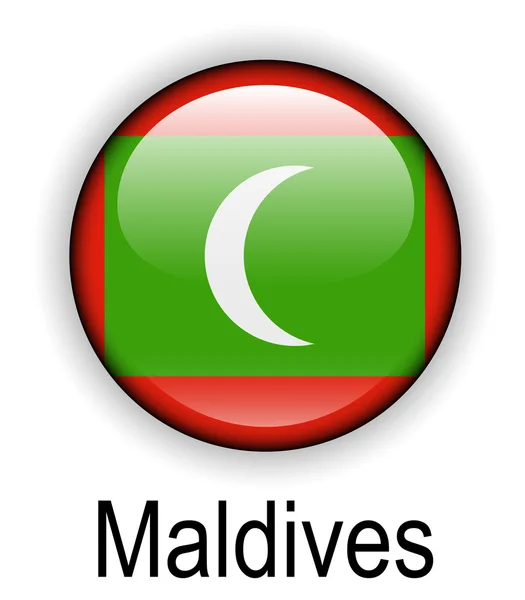 몰디브 공식적인 국가 깃발 — 스톡 벡터