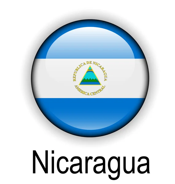 Nicaragua bollen flagga — Stock vektor