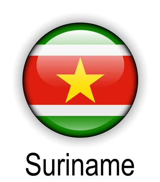 Suriname offizielle Staatsflagge — Stockvektor