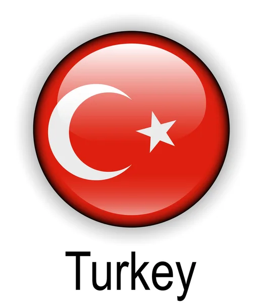 터키 공식적인 국가 깃발 — 스톡 벡터