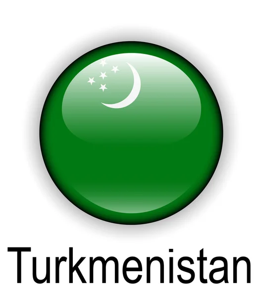 Officiële vlag van Turkmenistan — Stockvector