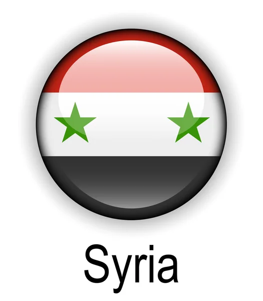 시리아 공식 상태 플래그 — 스톡 벡터