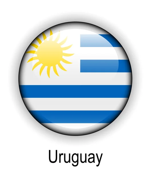 Uruguay hivatalos állami zászló — Stock Vector