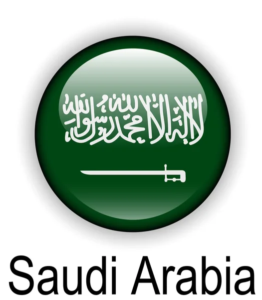 Arabia saudí bandera oficial del estado — Vector de stock
