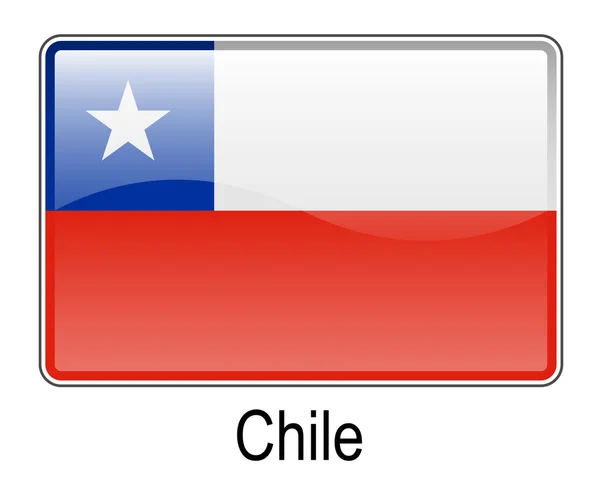 Bandera de Chile — Vector de stock