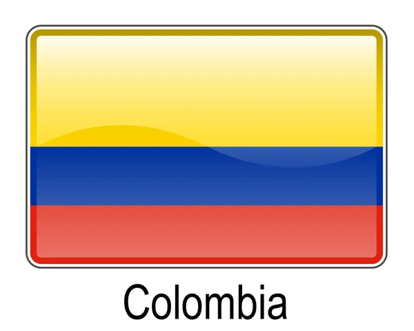 Kolombiya Bayrağı — Stok Vektör