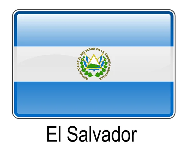 Bandera de El Salvador — Vector de stock