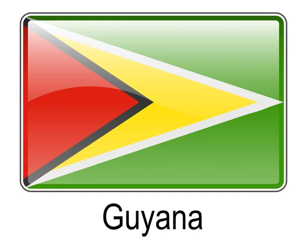 Guyana bayrağı — Stok Vektör